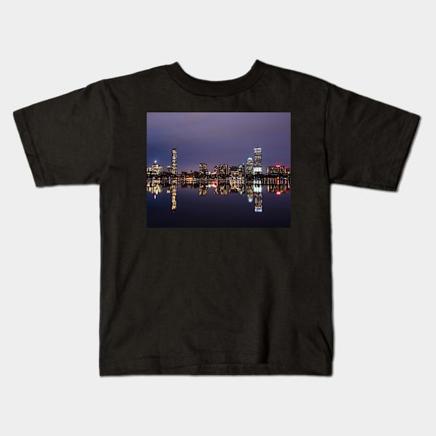 Charles River Clear Water Reflection Kids T-Shirt by WayneOxfordPh